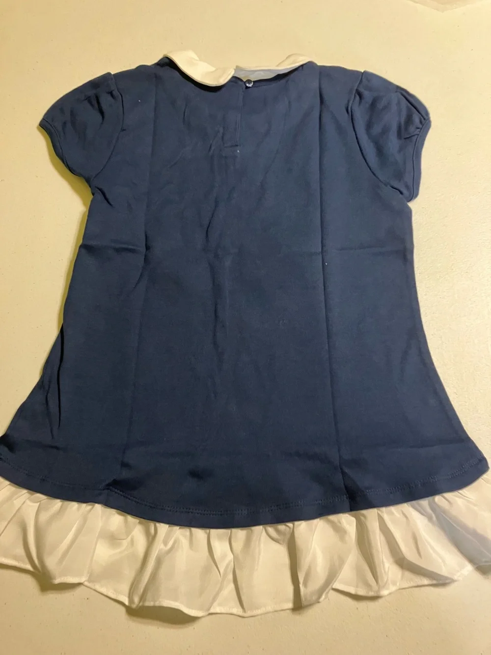 Wonder Nation Girls XL 14/16 School Uniform Top Navy & White NWT